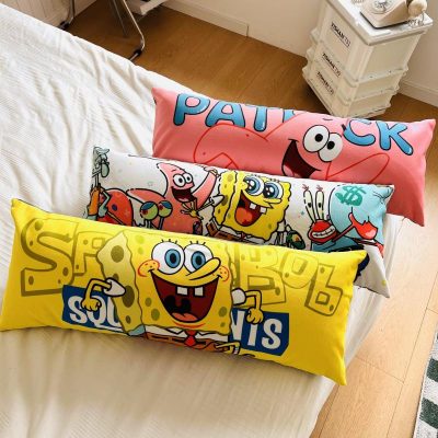 50 60 80Cm Spongebob Squarepants Patrick Star Cartoon Pillow Sleeping Cushion Bedside Pillow Long Pillow Kawaii 3 - Spongebob Plush