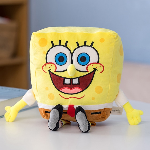 Kawaii Anime Peripheral SpongeBob Plush Doll Room Decor Patrick Star Stuffed Toy Backpack Pendant Christmas Gift 10.jpg 640x640 10 - Spongebob Plush