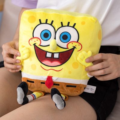 Kawaii Anime Peripheral SpongeBob Plush Doll Room Decor Patrick Star Stuffed Toy Backpack Pendant Christmas Gift 3 - Spongebob Plush