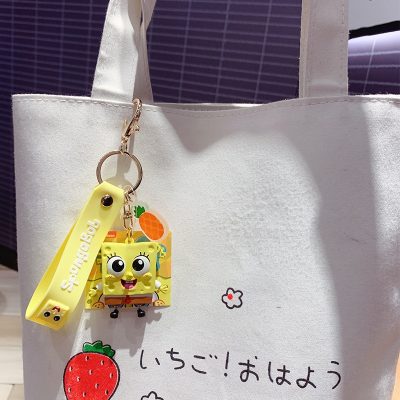 Kawaii Spongebobed Patrick Star Squidward Tentacles Krabs Boss Keychain Cartoon Cute Bag Pendant Accessories Toys for 5 - Spongebob Plush