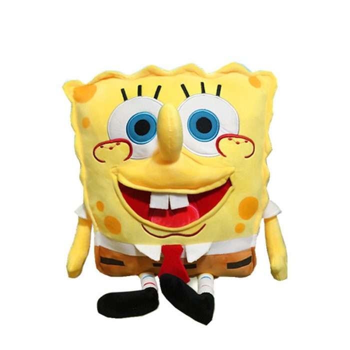 Newest Spongebob 3D Stereo Plush Soft Stuffed Pillow Backrest Car Decoration Kawaii Squarepants Children Toys and 4 - Spongebob Plush