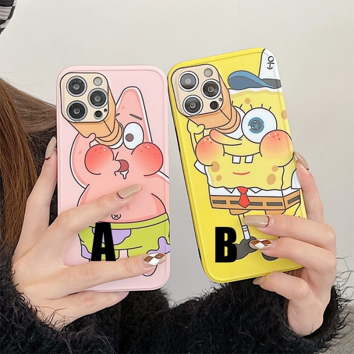 SpongeBob SquarePants Patrick Star Suitable for Iphone11 12 13promax Mobile Phone Shell Xs Apple Xr Protective 1 - Spongebob Plush