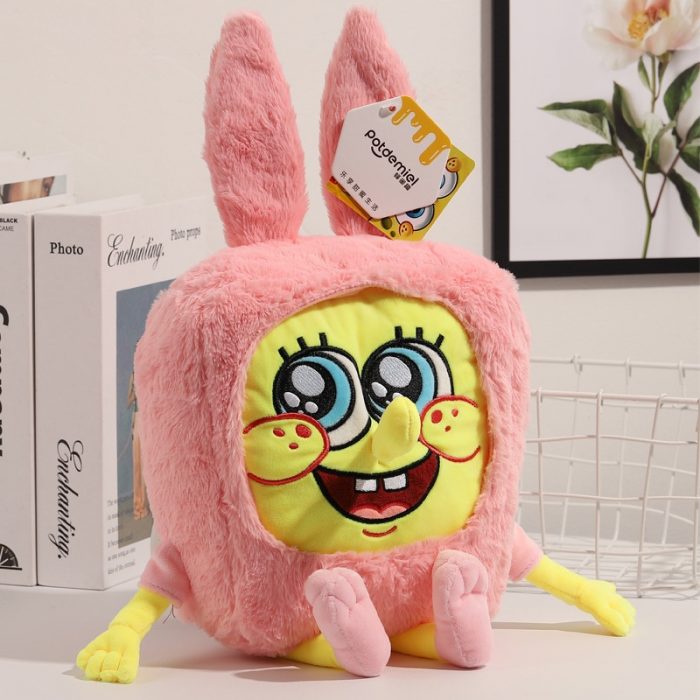 Spongebob Cute Plush Doll Cross Dressing Bunny Kawaii Fluffy Soft Stuffed Kid Toy Plushie Sofa Pillow - Spongebob Plush